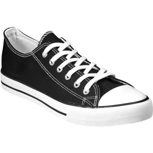 Unisex Trendi Canvas Sneaker Black Front